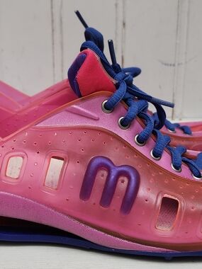 RARE!!! Melissa Womens Size 7 Jelly Pink & Purple Sneakers Shoes Y2K
